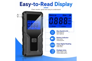 LOW MOQ Professional Breath Alcohol Tester Digital Alcohol Detector Breathalyzer With Backlight Display Alcohol Tester