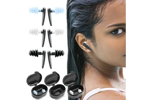 Reusable Noise Reduction Hearing Protection Ear-Plugs with Carrying Case Ear Plugs for Noise Reduction