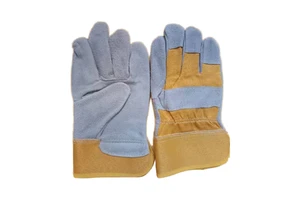 HPEP Industrial Safety Welding Gloves Cow Split Leather Cotton Lined Straight Thumb for TIG/MIG/Stick Welding Maximum Protection