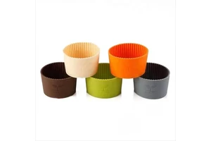 7Cm 8Cm Colorful Protective Mug Silicone Coasters Reusable Covers Cup Sleeve Bumper Mats Sleeve for Bottle Tumbler