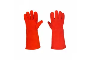 Best Quality new arrival high demanding welding gloves Reasonable Safety Gloves Heat Resistance custom Blue Double Reinforced