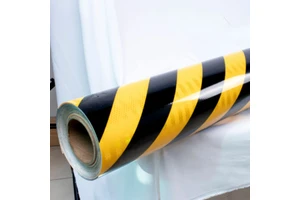 3HAO ASTM Yellow Black China Manufacture High Visibility Reflective Sheeting Night Bright Enineering Grade Reflective Vinyl