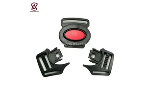 Customized Logo 3 Point Harness Child Safety Seat Belt Plastic Plastic Side Release Buckle Baby Stroller Accessories