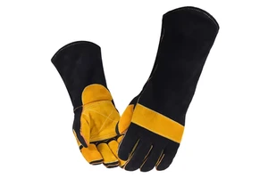 Comfortable Breathable Leather Welding Gloves High Quality Material Waterproof Durable Silicone-Free Powder-Free Safety Gloves