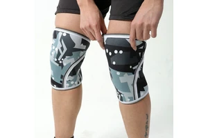 Fashionable 7mm Neoprene Flexible Knee Sleeves with Custom Logo Compression Protective Knee Compression Sleeves