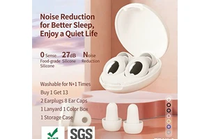 Silicone Reusable Foldable Earplugs Quiet Noise Cancelling Safety Hearing Protection Intrinsically Safe Strong