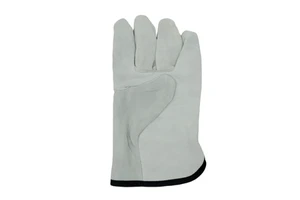 Safety Welding Cow Leather Heated Gloves For Men Electric With Open Cuff Customizable Zhenxin ZX-513