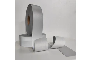 High Light Silver High Reflective T/C Fabric 50 Cycles Washing Reflective Material Tape for Warning Safety Jackets