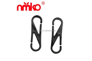 High Quality POM Mini Plastic Double Head Hook Loop Durable Seat Belt Buckle for Bag Accessories Special Bag Parts Accessories