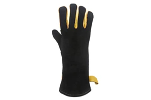 Heavy Duty Cowhide Leather Gauntlet Style Welding Gloves TIG/MIG Protective Heat Resistant Eco-Friendly Breathable Four Seasons