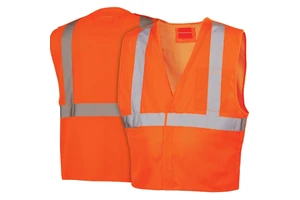 Wholesale 2025 New Design ANSI Class 2 Reflective Safety Vest LED Flash Professional Workwear Uniform Customizable
