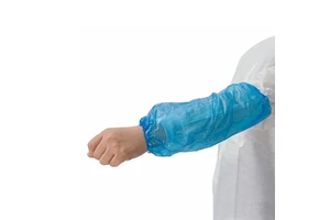 Restaurant Over Sleeves Arm Protector Disposable Plastic Sleeve Covers Blue