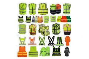 Safety Workwear Industrial Clothing Long Raincoat Suit Jacket for Men Reflective Bike Mesh Work Vest With Pockets