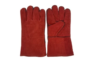 Anti- Cut Cowhide Gloves Long Cuff Welding Safety Gloves For Industrial Protection