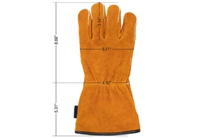 USA Direct Factory New Cowhide Split Leather Welding Gloves Fireproof Wear-Resistant Palm Coated Type I Electrical Insulating