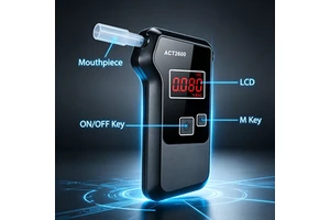 Cheap LCD Digital Display Fuel Cell Alcohol Tester breath alcohol tester portable breathalyzer quality alcohol tester portable