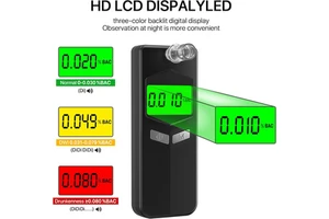 Digital Alcohol Tester Breathalyzer Personal BAC Tracker Efficient Testing Solution For Vacation Travel Summer Camping Trip Use