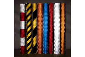 3HAO ASTM Yellow Black Red White Bicolor 3 Years EGP Reflective Sheeting for Traffic Warning Sign