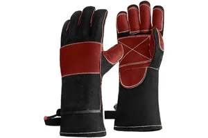 Industrial Safety Leather Welding Gloves Touch Screen Outdoor Fire Resistant Breathable Wrist-Length TIG MIG Work Gloves