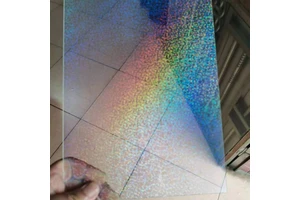 Dichroic Gradient Acrylic Sheet Perspex Glass Textured Iridescent Iridescent Plastic Sheet Hologram Rainbow Tinted