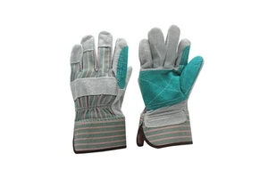 WEJUMP Cowhide Leather Industrial Welding Hand Protective Cowhide Leather Welding Safety Work Gloves for Man