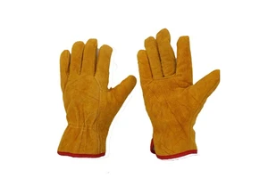 Leather Electric Welding Short Gloves Anti-hot Leather Hand Anti-bite High Temperature Insulation Gloves Welding Welder Gloves