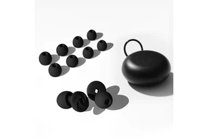 Custom Logo EN352 Silicone Earplugs 23dB SNR 4 Sizes Reusable Ear Plugs for Side Sleeping Travel Motorcycle Hearing Protection