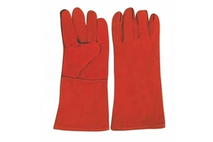 Long Leather Welding Work Gloves for Welders