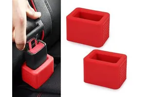 Car Seat Belt Buckle Holder Buckle up Car Seatbelt Guard Seat Belt Holder Durable Silicone Material Car Accessories for Kids
