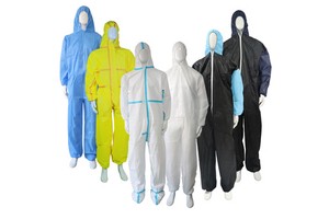 Microporous Waterproof Impervious Disposable Chemical Protective Antistatic Disposable Coverall Hazmat Suit in White