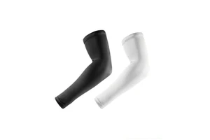 Running Cycling Protective Knitted Nylon Spandex Sunblock Heat Arm Sleeves Elastic Long Compression Arm Warmers