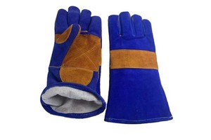 SHUOYA Low Price Long Short Cowhide Leather Tig Welding Gloves with Anti-Heat Anti-Cut Fireproof Anti-Slip Features Customizable