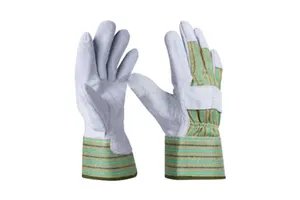 Premium Quality Zhejiang Heavy Duty Anti-Slip Work Gloves Industrial Cowhide Leather Rubber Safety Hand Protection for Welding