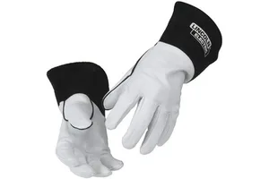 Leather Full-Palm Tig Welding Gloves with Fire Pit Working Gloves Anti-Static Work Protection for Grilling & Fireplaces