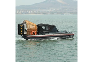 Convertible Air-powered Rubber Hull 7.5m Professional Boat Wetland Conservation Project Multi-purpose Life Raft Rescue Vessel