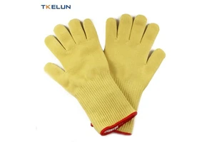 Custom Heat-resistance Knit Fireproof Double Oven Labor protection Gloves Aramid Other Industry Saftey Welding Gloves
