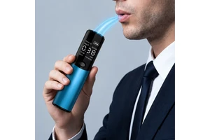Portable Non-contact Breath Alcohol Tester Semiconductor Sensor LED Display Built-in Li-ion Battery 0-400mg/100mL Range