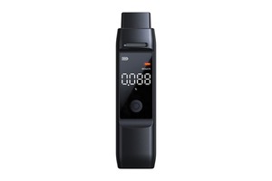 GaoX Miniature High-Precision Alcohol Tester Portable Breathalyzer ROHS Certified Semi-Conductor Sensor AA Battery BLACK Model