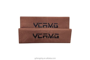 Customized Automotive Safety Belt Accessories Leather Seat Belt Shoulder Cover with Logo for Cars