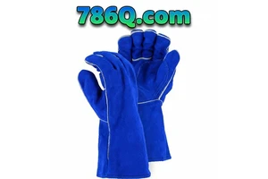 Welding With Flame Resistant Protection Safety Gloves Working Gloves Welders Gloves PK Cowhide Leather Split Leather