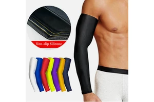 Multi-Color Elderly Skin Cooling Thin Arm Protector Sleeves Outdoor Activities Protective Compression Elbow Sleeves