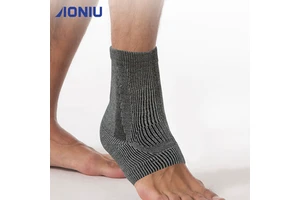 Customized 3D Knitted Compression Ankle Support Breathable Anti-sweat Unisex Protection Ankle Sleeve for Sports
