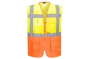 Customized Logo Reflective Waterproof High Visibility Safety Vest Breathable Polyester Night Cycling Work Clothes for Hospital