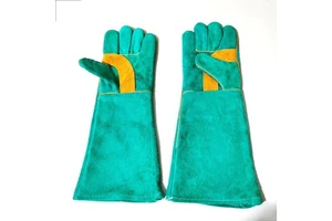 Customized Fireproof Flower Anti-radiation and Anti-scalding Two-layer Cowhide Sewing Electric Welder Welder Gloves