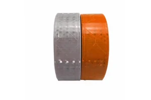 PVC Crystal Reflective Tape Outdoor Use Prismatic Waterproof Yellow Self-Adhesive Clothing Trailer Safety Material EN20471