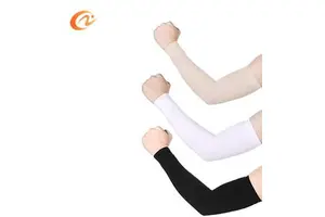 Men's and Women's UV Black Gloves & Top Compression Sleeves Sun Protective Arm Cooling Sleeves
