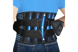 FSPG Adjustable Waist Support Pad With 6 Steel Plates Medical Lumbar Belt Back Support Brace Lower Lumbar Belt For Pain Relief