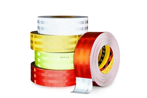 Reflective Tape Outdoor Waterproof Warning Reflector Tape Night Safety Stickers Reflective Tape For Trailer Vehicle Clothing