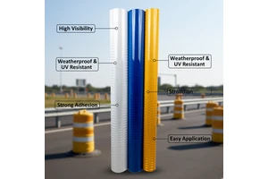 Hot Sale High Visibility Prismatic Reflective Sheeting Traffic Warning Reflective Vinyl Road Safety Material for Construction