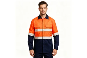 Custom Logo Breathable Cotton Road Traffic Mining Coal Mechanic Industrial Construction Worker Unisex Hi Vis Reflective Safety